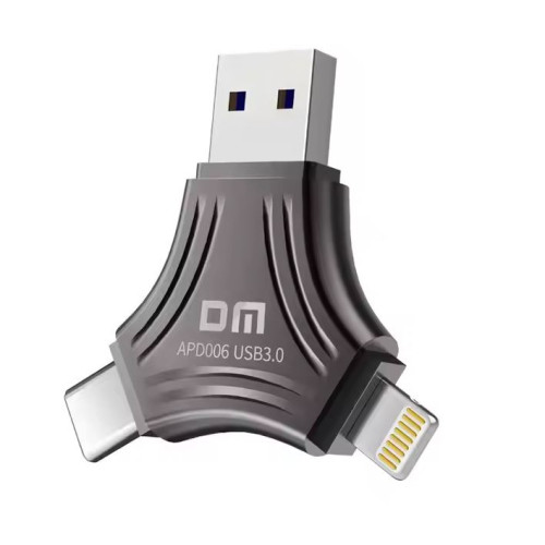 فلاش DM مزدوج من 64GB الى 256GB يدعم الايفون APD006