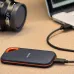 هارد خارجي SSD بسعة 1 تيرا USB3.2 بسرعة 2000MB/s في الثانية من الشركة العالمية سندسك